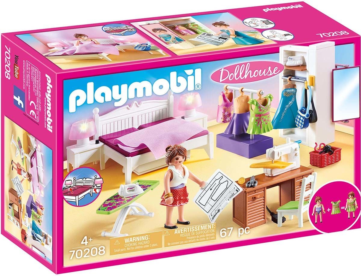 Playmobil 70208 Dollhouse Sovrum med syhörna|
