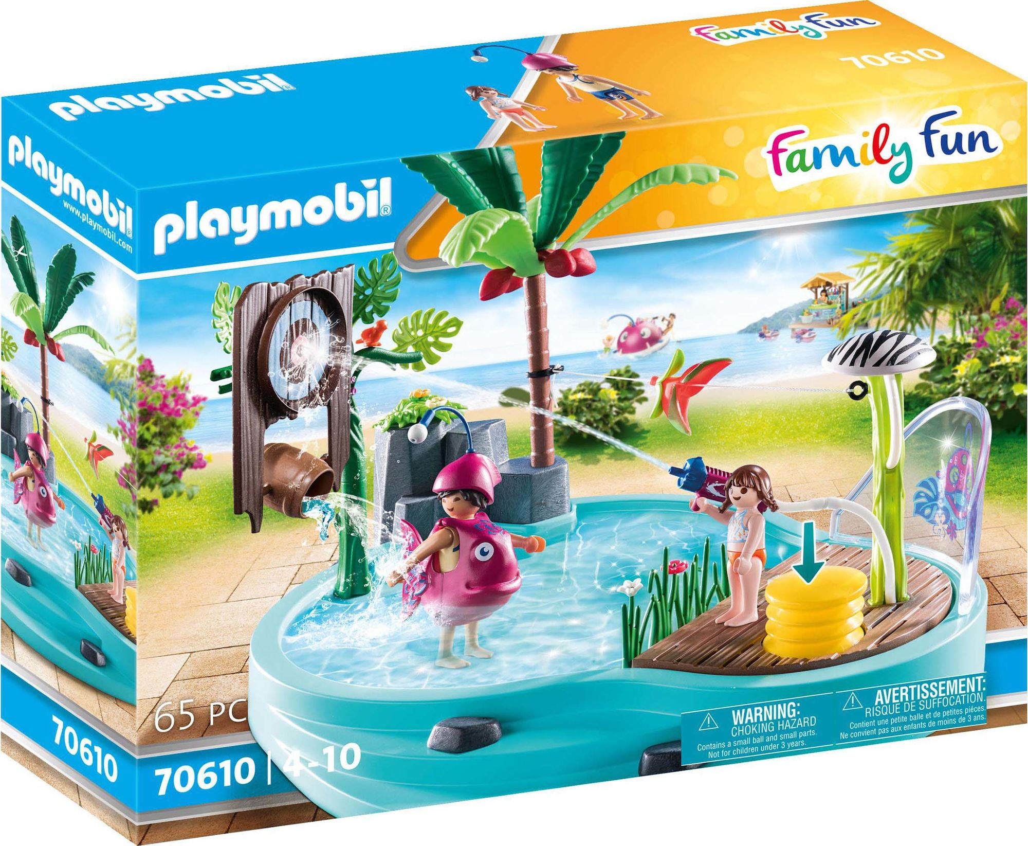 Playmobil 70610 Family Fun Lekbassäng med vattenspr|