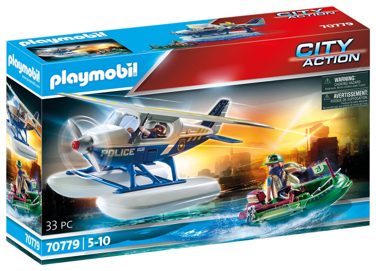 Playmobil 70779 City Action Polis Sjöflygplan|