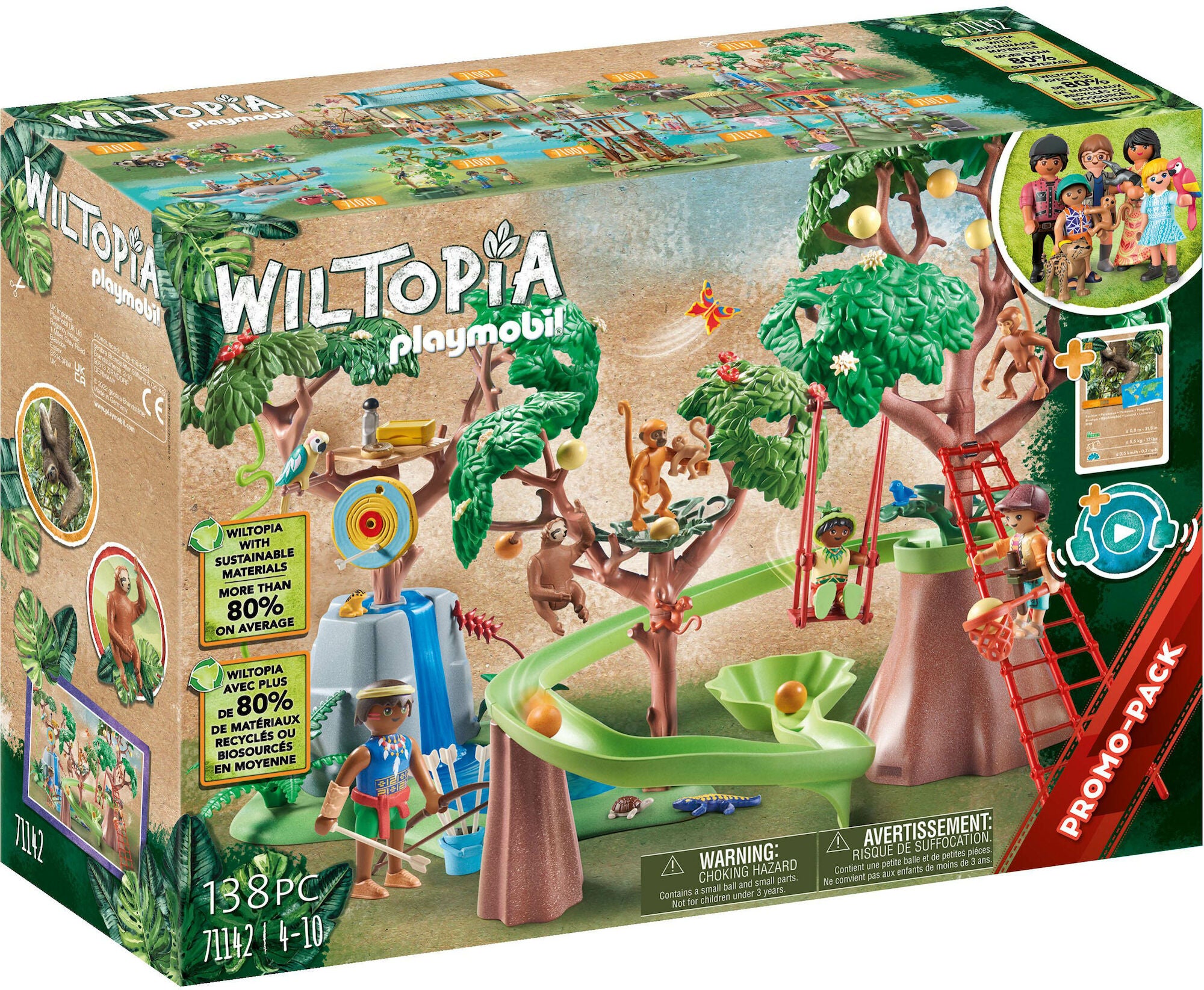 Playmobil 71142 Wiltopia Tropisk Djungellekplats Byggsats|