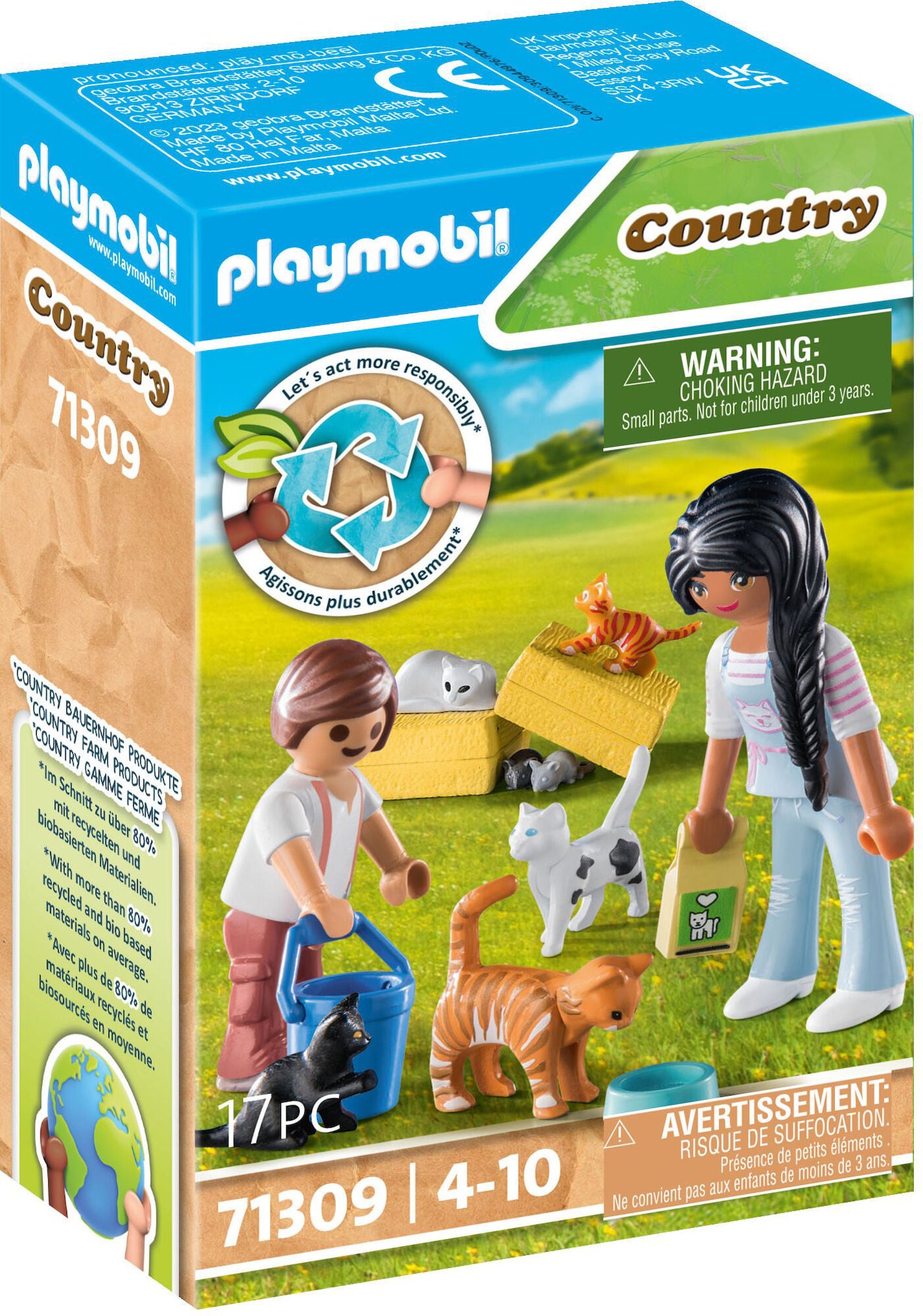 Playmobil 71309 Country Kattfamilj Lekset|