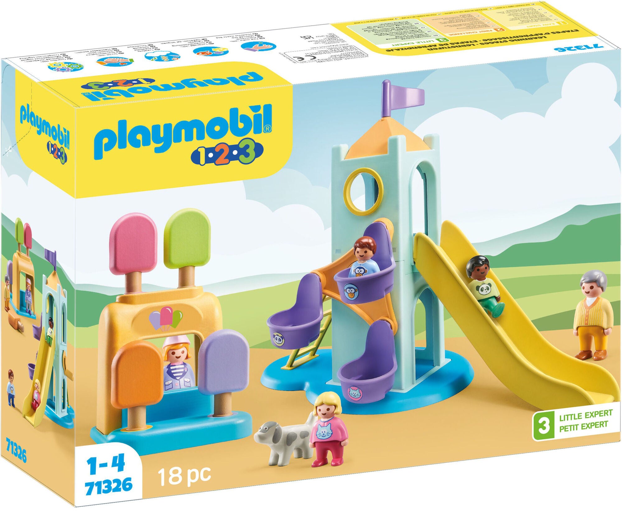 Playmobil 71326 1.2.3 Byggsats Upplevelsetorn med Glasskiosk|