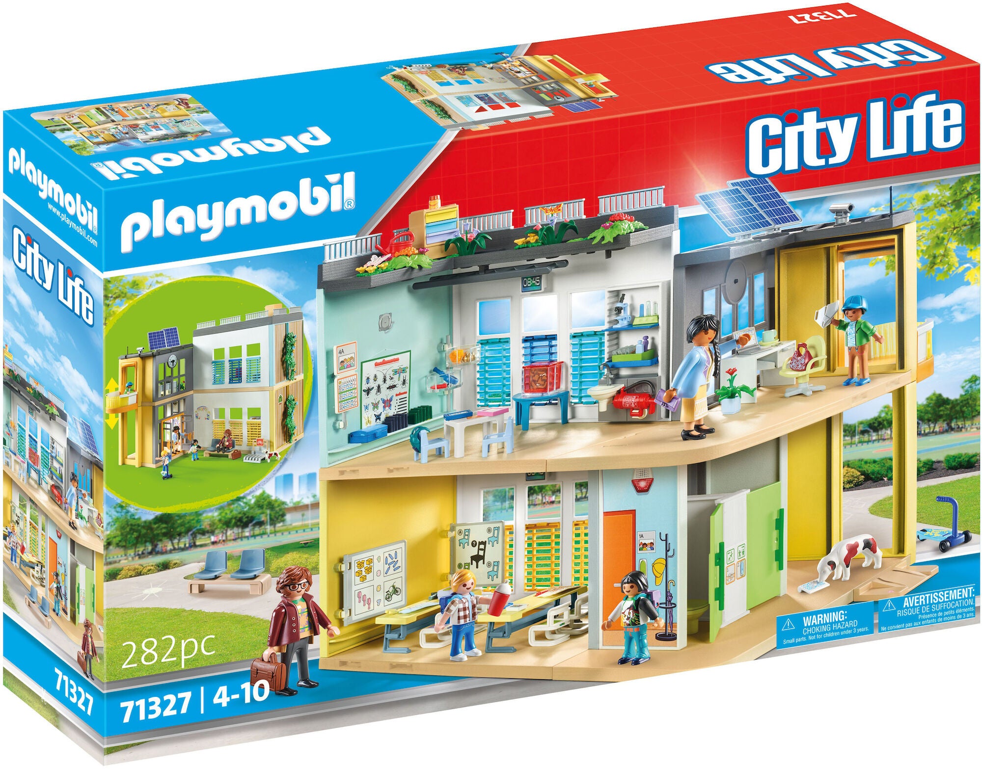 Playmobil 71327 City Life Byggsats Stor Skola|