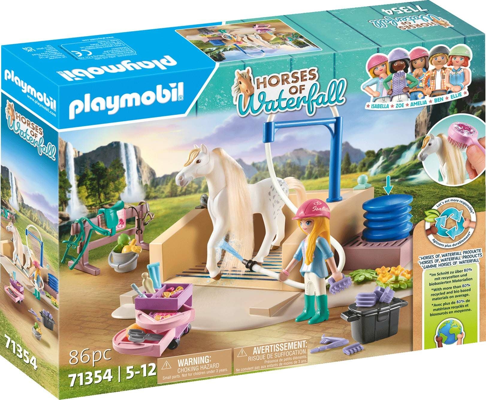 Playmobil 71354 Horses of Waterfall Byggsats Isabella &  Lioness med Tvättplats|