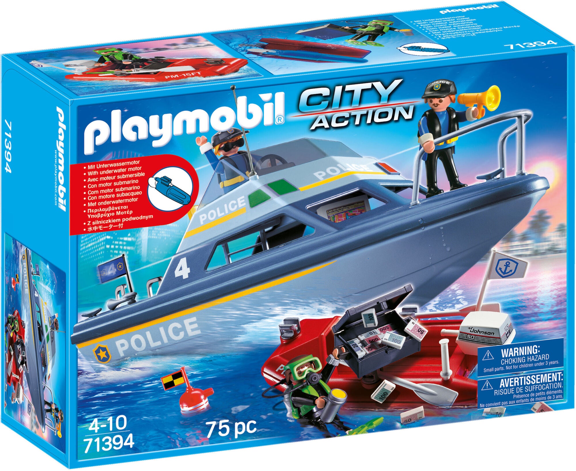Playmobil 71394 City Action Polisbåt|