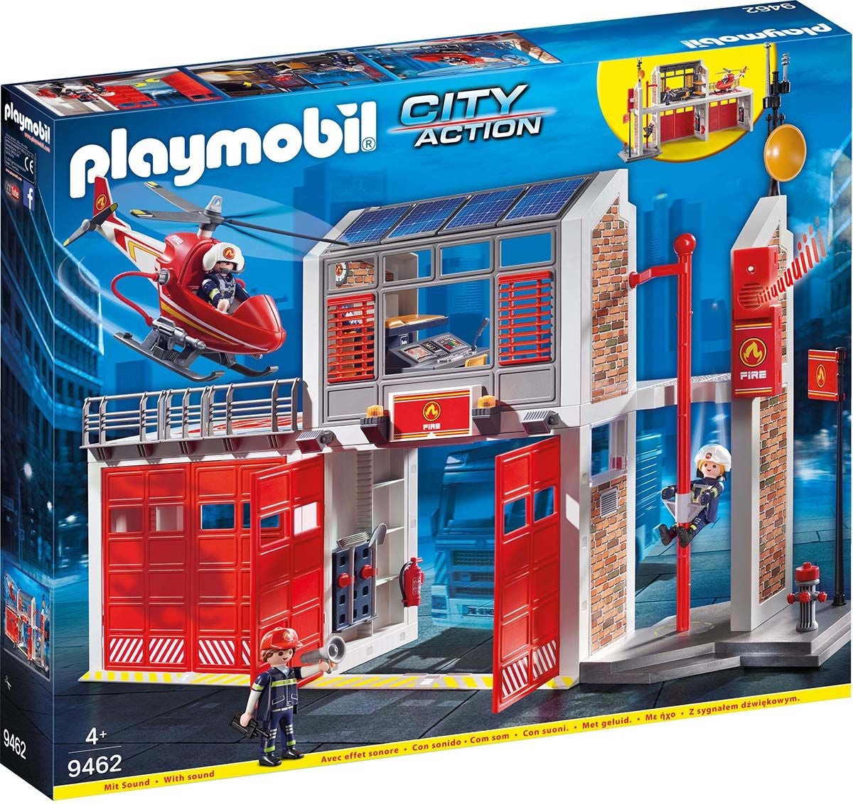 Playmobil 9462 City Action Stor Brandstation|