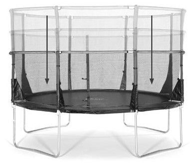 Plum 12ft Space Zone II Telescopic Studsmatta inkl. Skyddsnät 366 cm|