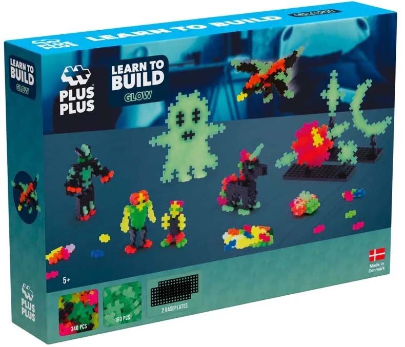 Plus-Plus Learn to Build Glow Byggset 500 Delar|