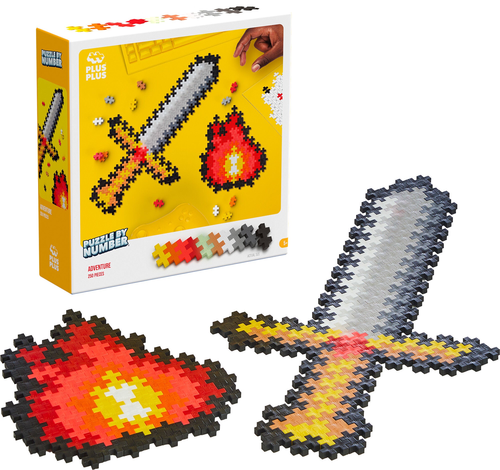 Plus-Plus Puzzle By Number Äventyr 250 Delar|