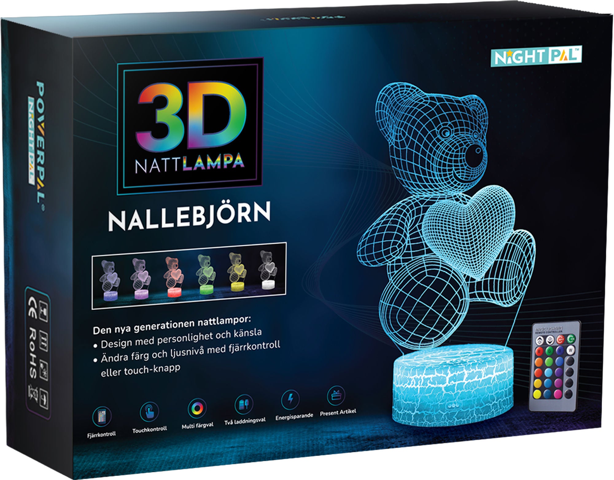 Powerpal 3D-Nattlampa|Björn