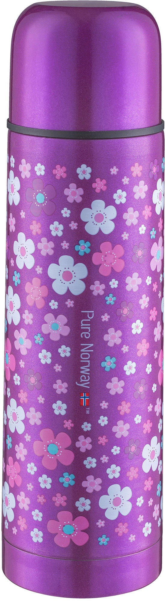 Pure Norway Go Ståltermos Blomster 500ml