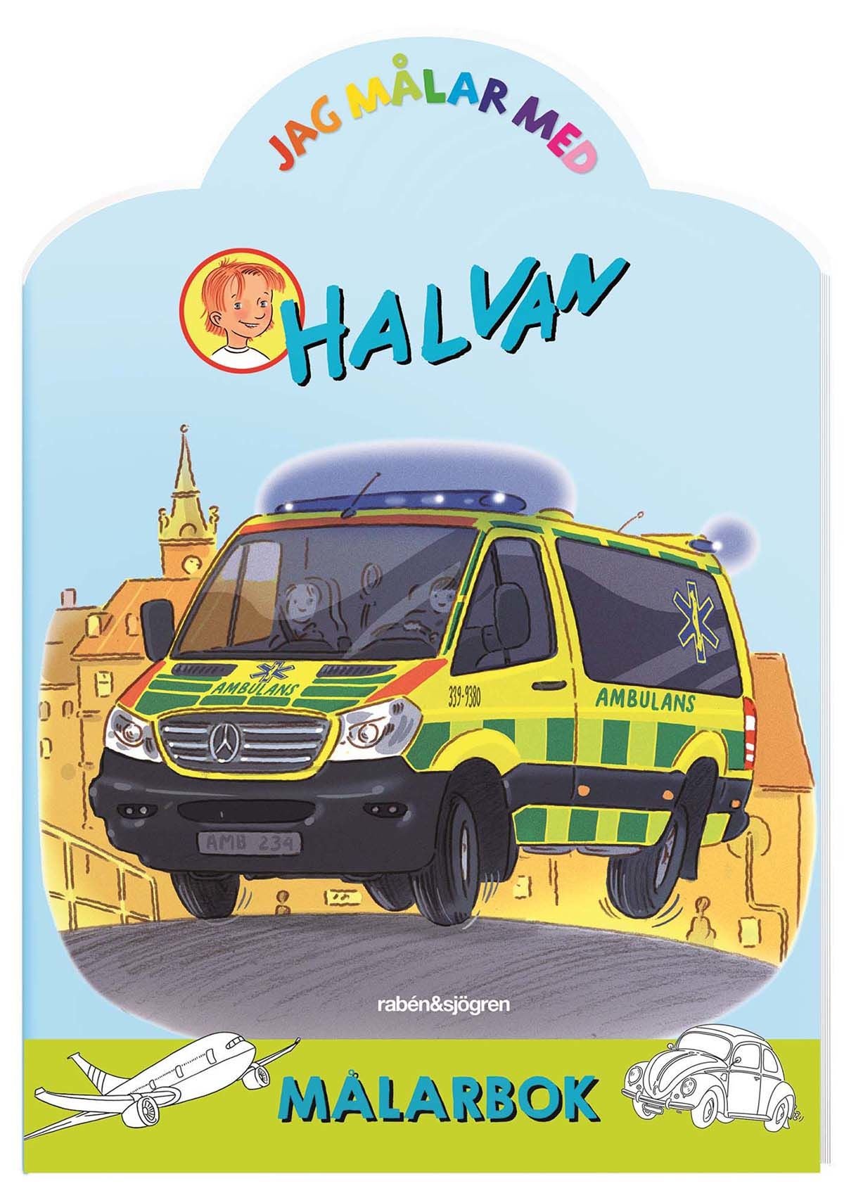 Rabén &  Sjögren Jag Målar Med Halvan Formskuren Målarbok