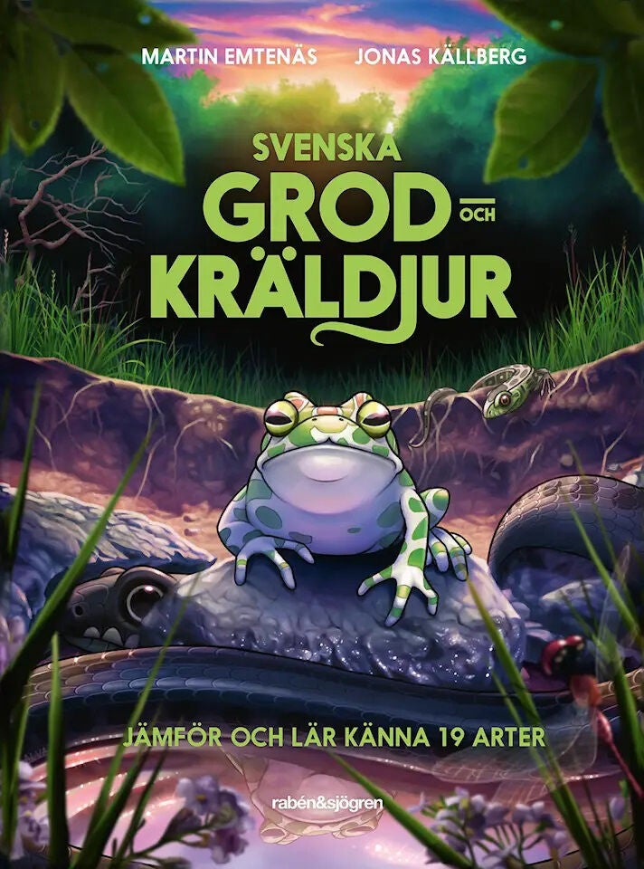 Rabén &  Sjögren Svenska Grod- Och Kräldjur Bok