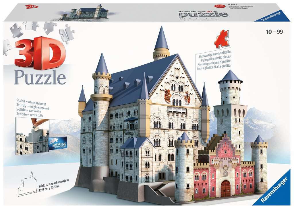Ravensburger 3D-Pussel Slottet Neuschwanstein 216 Bitar|