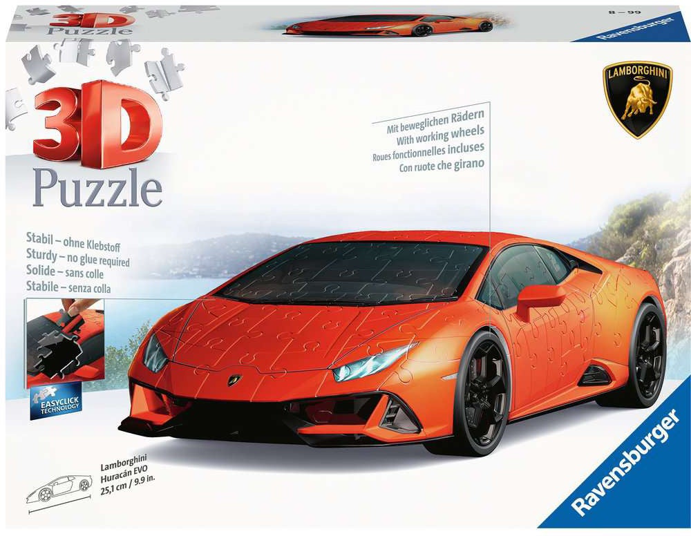 Ravensburger 3D Puzzel Lamborghini Huracán Evo Verde 108 bitar|