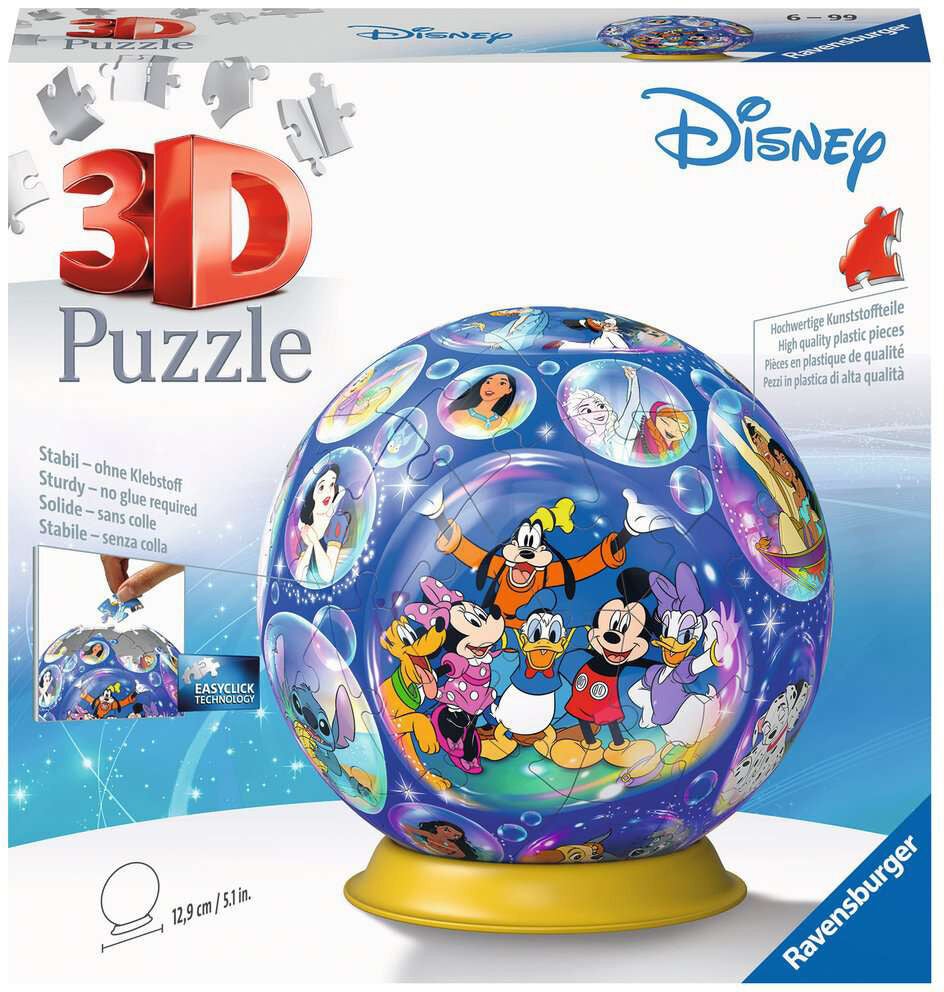 Ravensburger 3D-pussel Disney-karaktärer 72 Bitar|