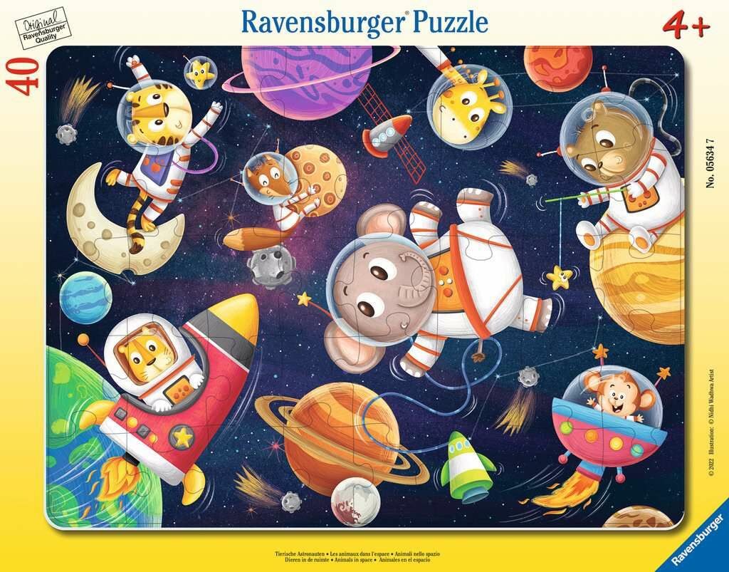 Ravensburger Animal Astronauts Pussel 40 Bitar