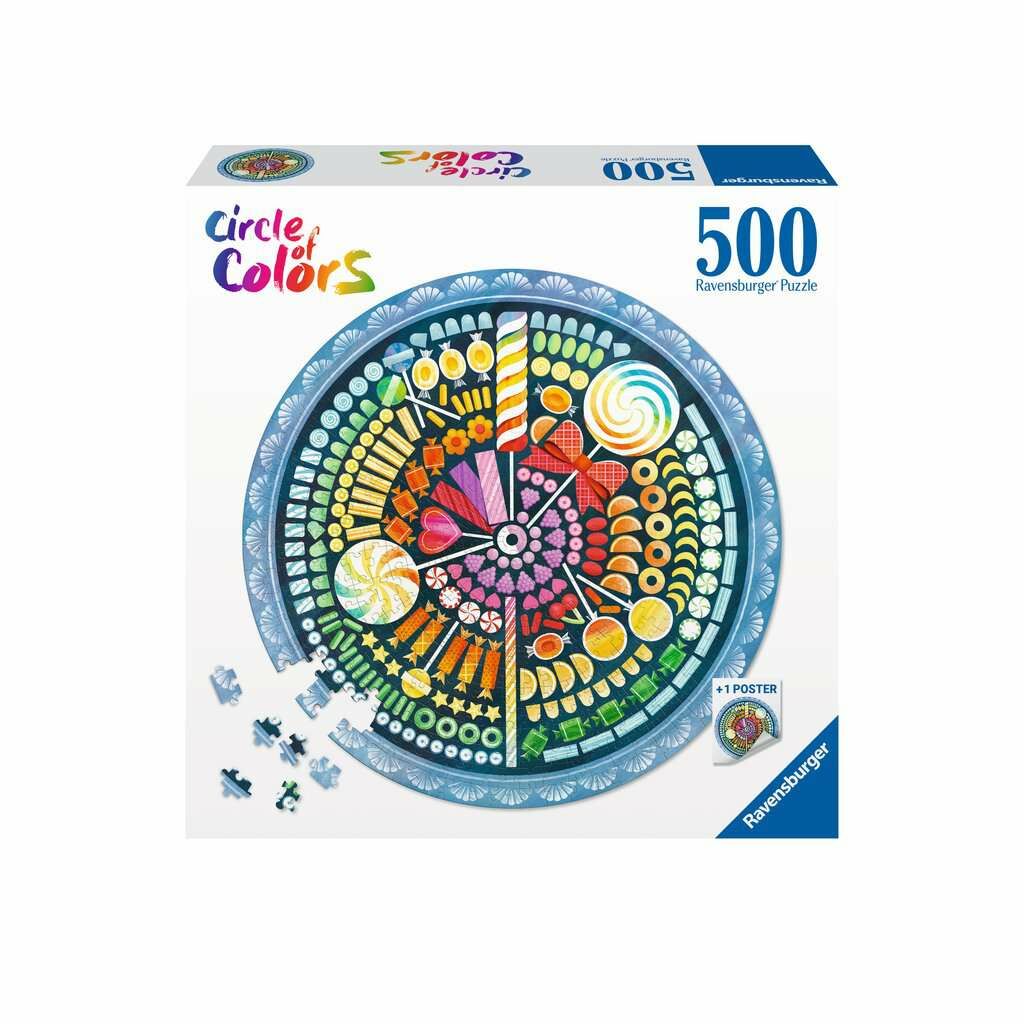 Ravensburger Circle Of Colors Candy Pussel 500 Bitar|