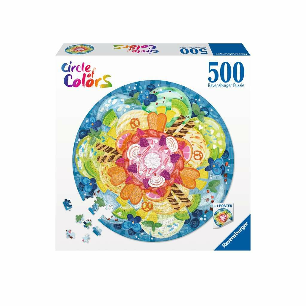 Ravensburger Circle Of Colors Ice Cream Pussel 500 Bitar|