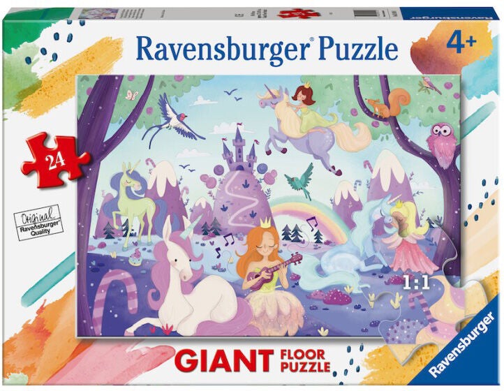 Ravensburger Golvpussel Enhörningar 24 Bitar|