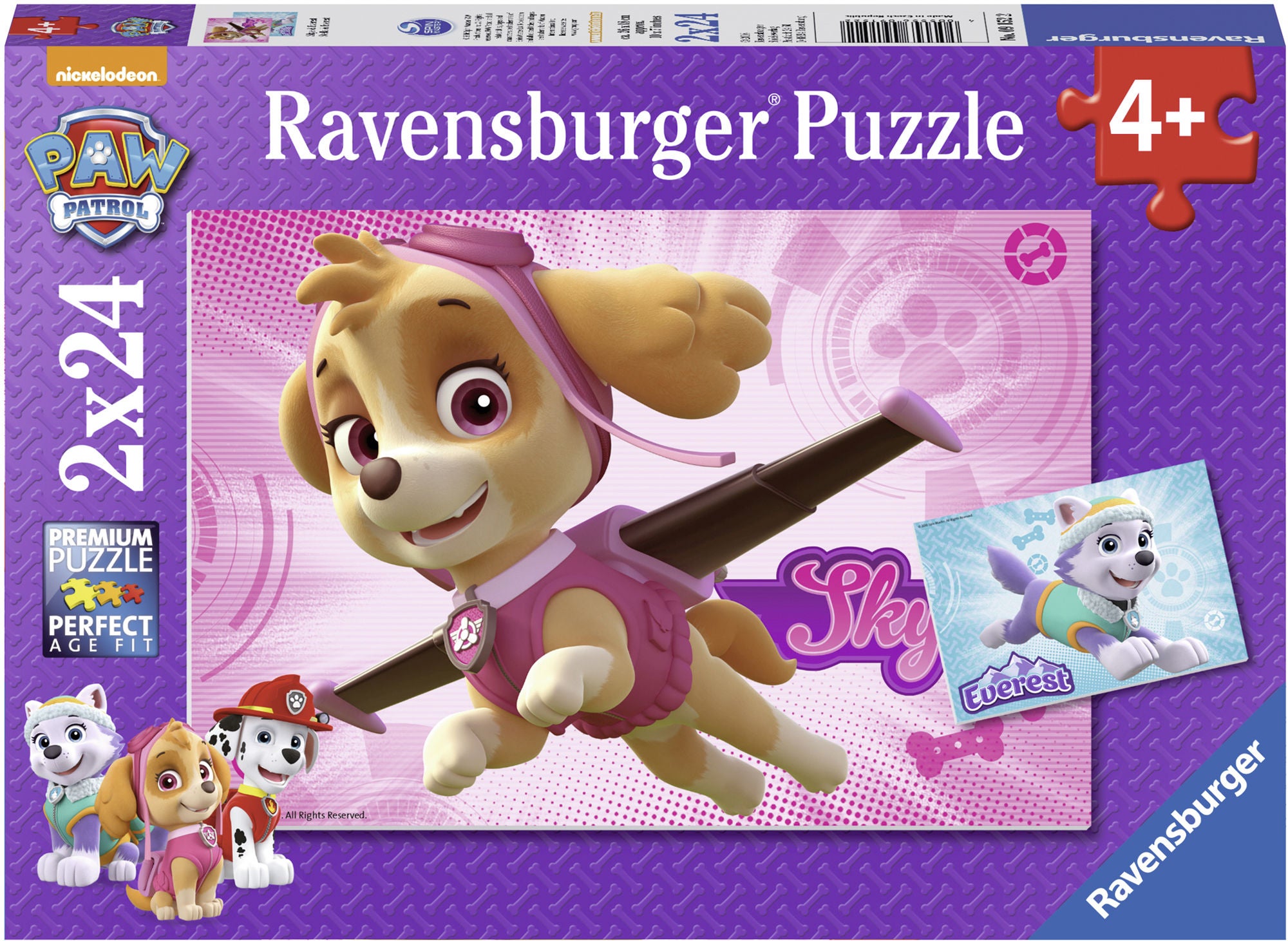 Ravensburger Paw Patrol Pussel Skye &  Everest 2x24 Bitar|