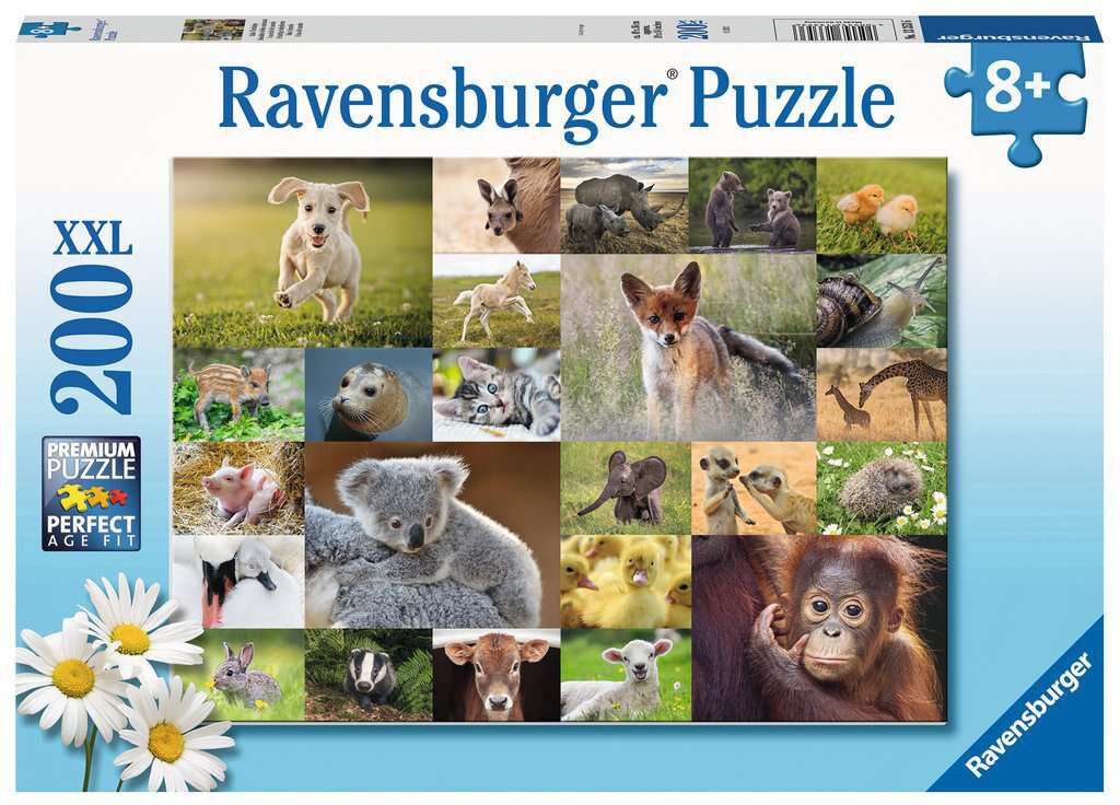Ravensburger Pussel Animal Babies 200 Bitar|