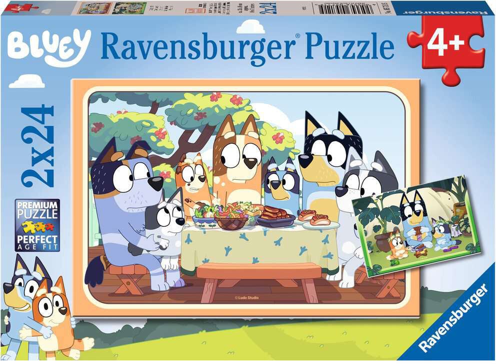 Ravensburger Pussel Bluey 2x24 Bitar|