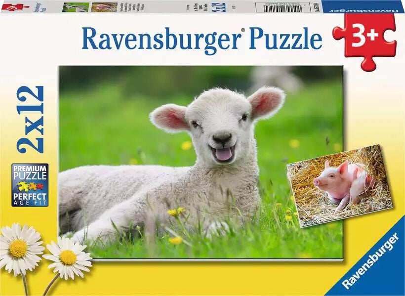 Ravensburger Pussel Bondgårdsdjur 2x12 Bitar|