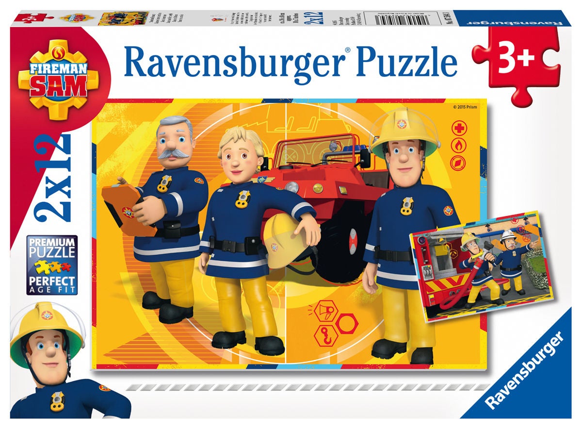 Ravensburger Pussel Brandman Sam 2x12 Bitar|