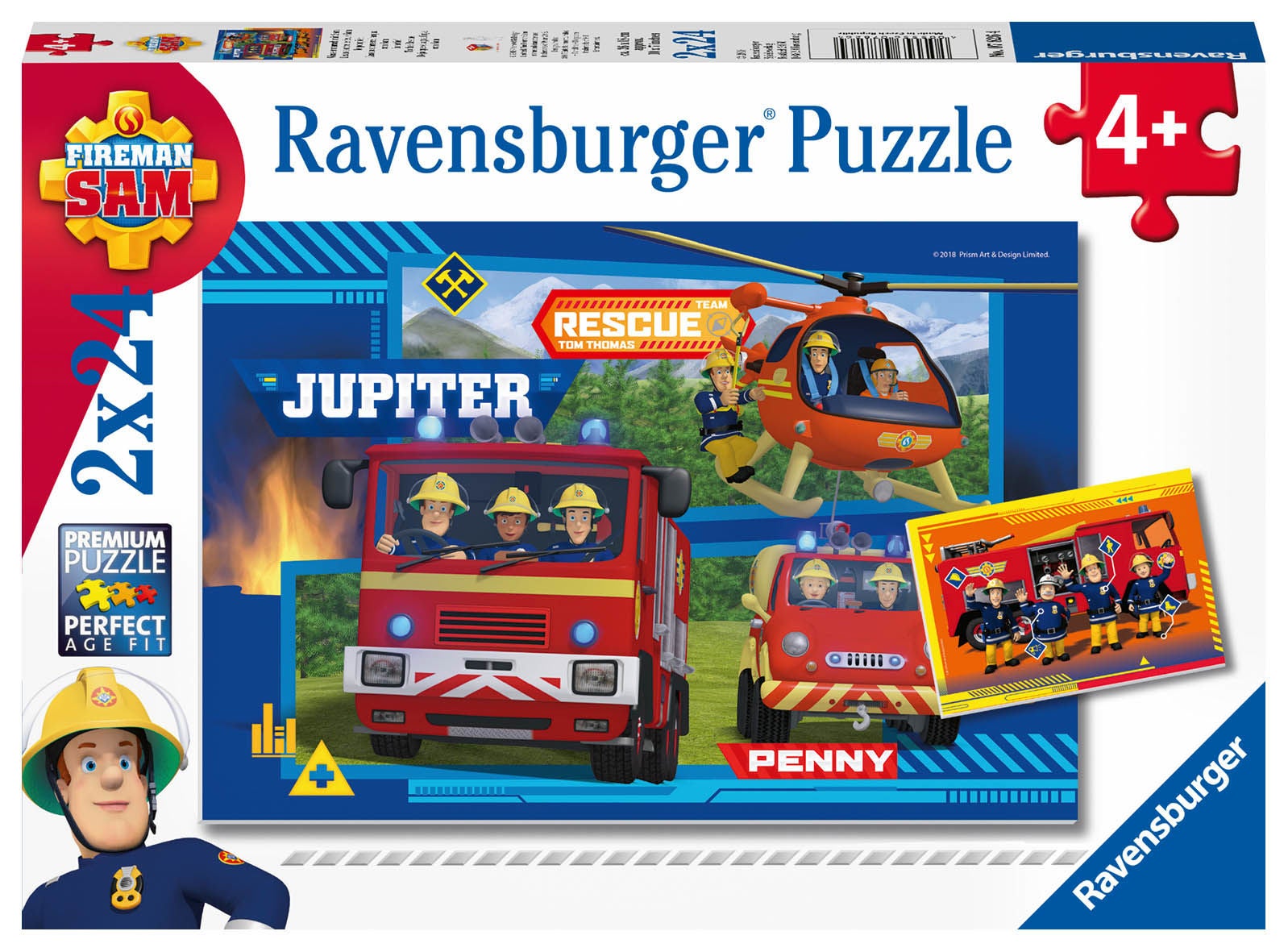 Ravensburger Pussel Brandman Sam 2x24 Bitar|