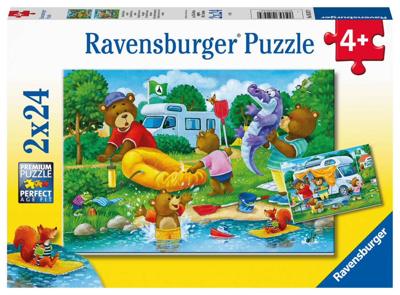 Ravensburger Pussel Camping 2x24 Bitar|