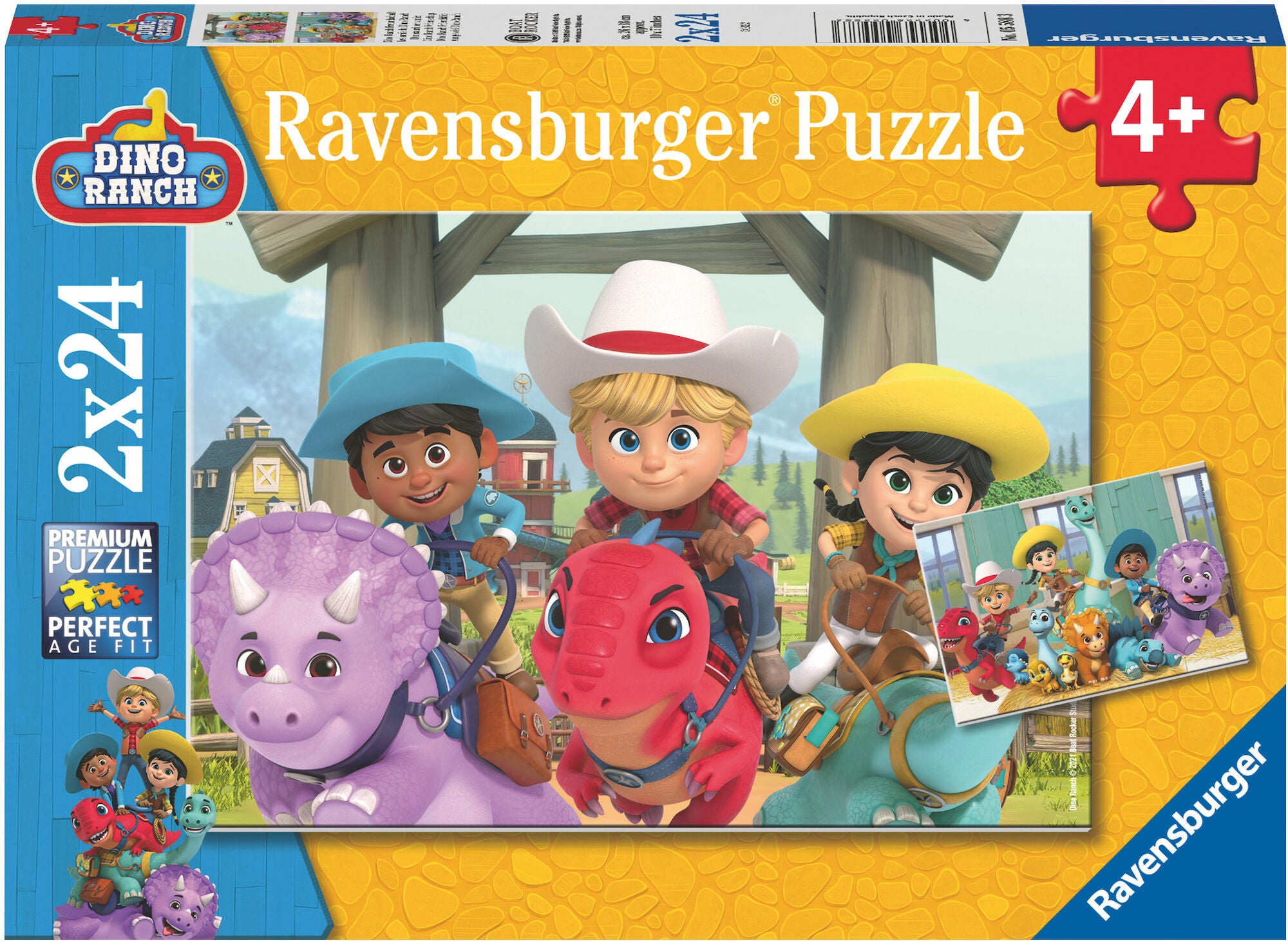 Ravensburger Pussel Dino Ranch 2x24 Bitar|