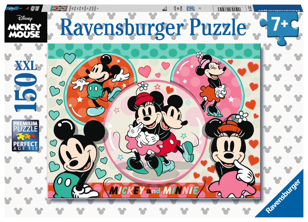 Ravensburger Pussel Disney Musse och Mimmi Pigg 150 Bitar