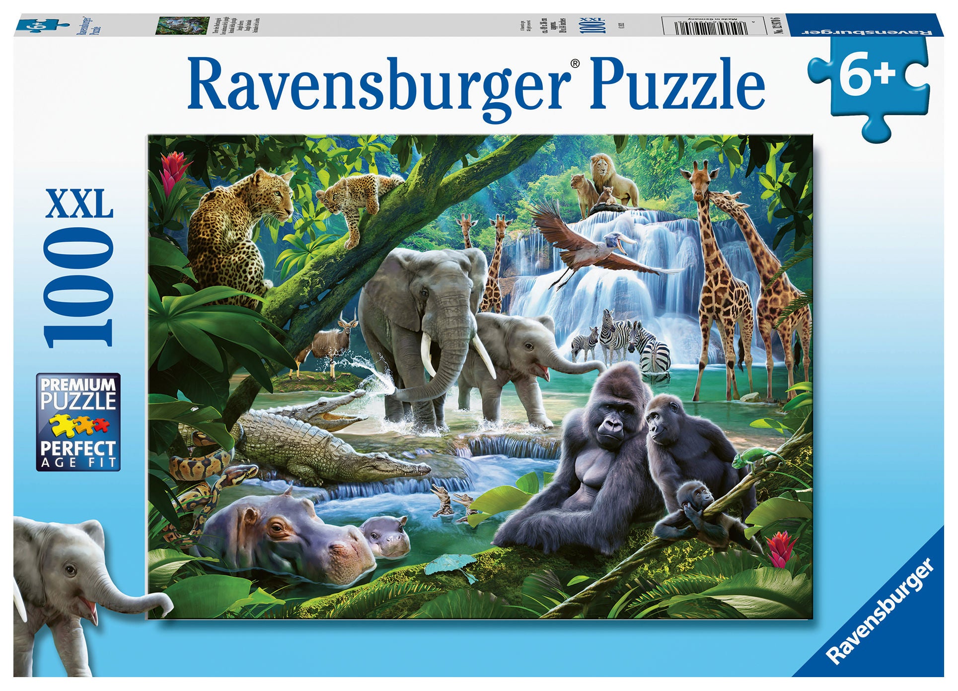 Ravensburger Pussel Djungelfamiljer|100 Bitar