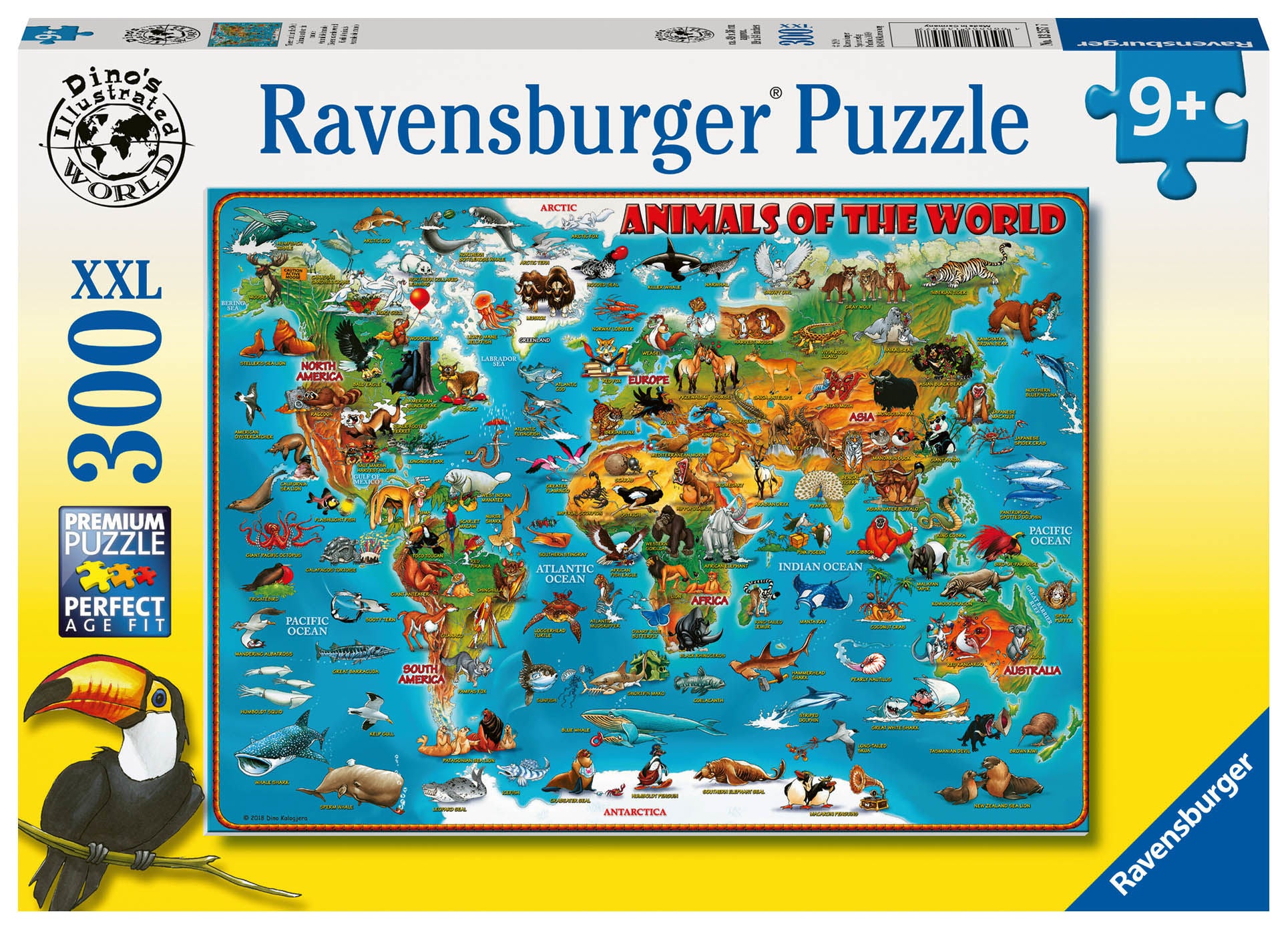 Ravensburger Pussel Djurens Värld 300 Bitar|