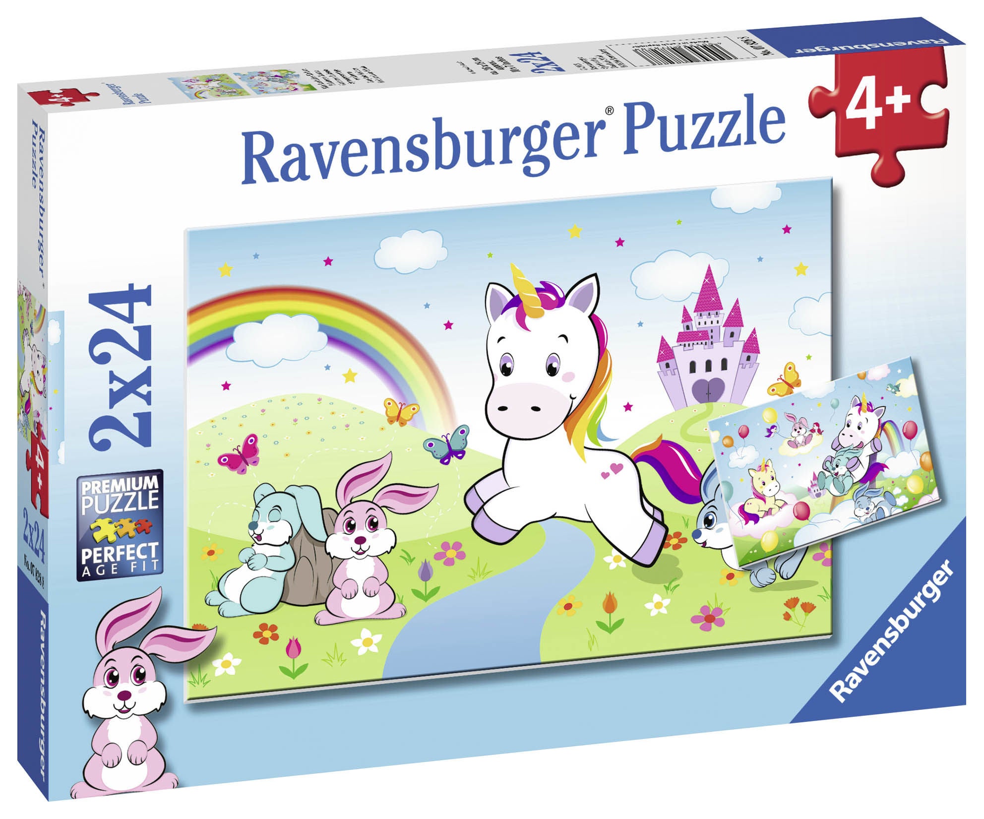 Ravensburger Pussel Enhörning 2x24 Bitar|