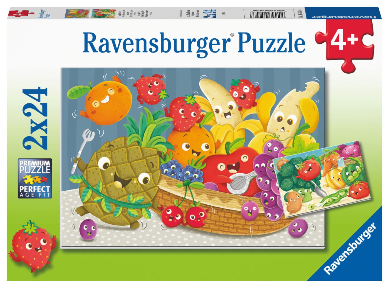 Ravensburger Pussel Frukt och Grönsaker 2x24 Bitar|