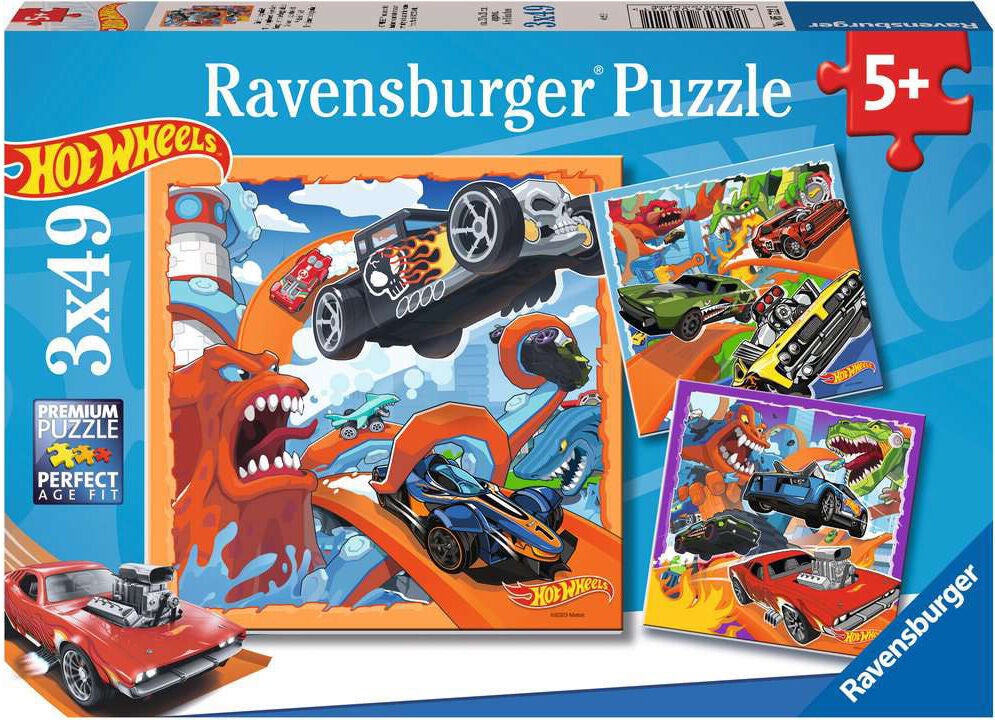 Ravensburger Pussel Hot Wheels 3x49 Bitar|