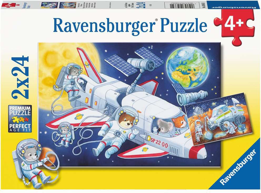 Ravensburger Pussel Journey through space 2x24 Bitar|