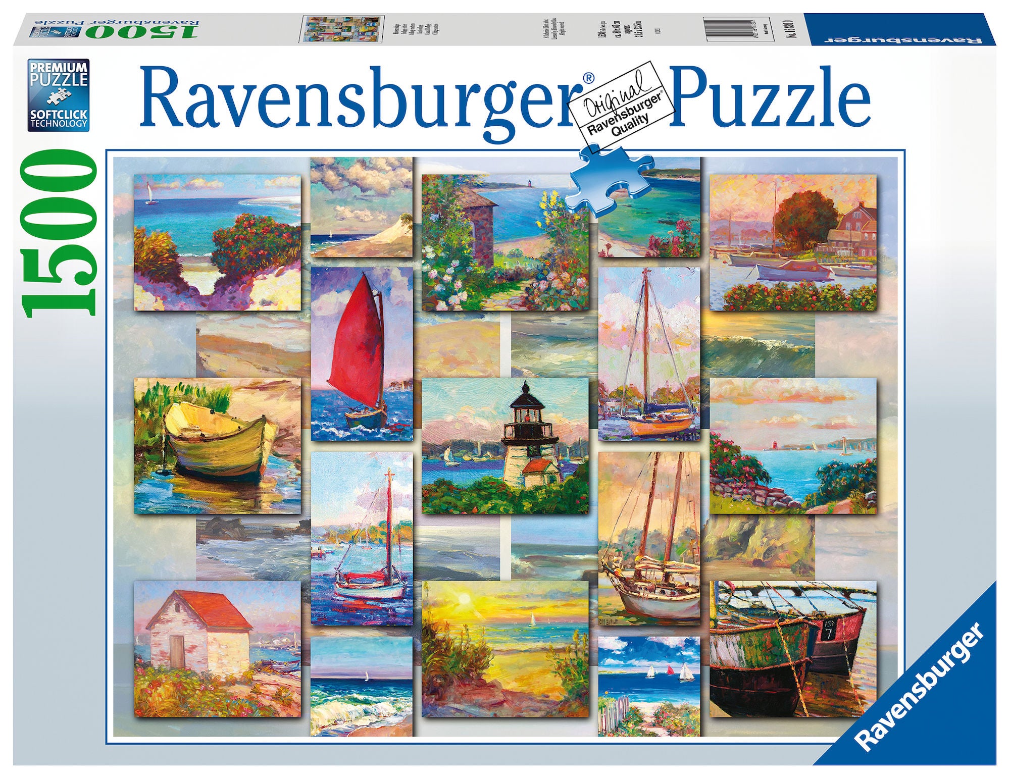 Ravensburger Pussel Kustkollage|1500 Bitar
