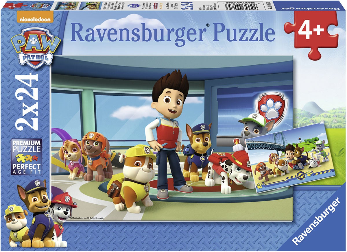 Ravensburger Pussel Paw Patrol Vi Hjälper 2x24 Bitar|