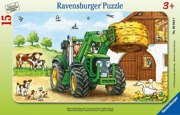 Ravensburger Pussel Traktor På Bondgården 15 Bitar