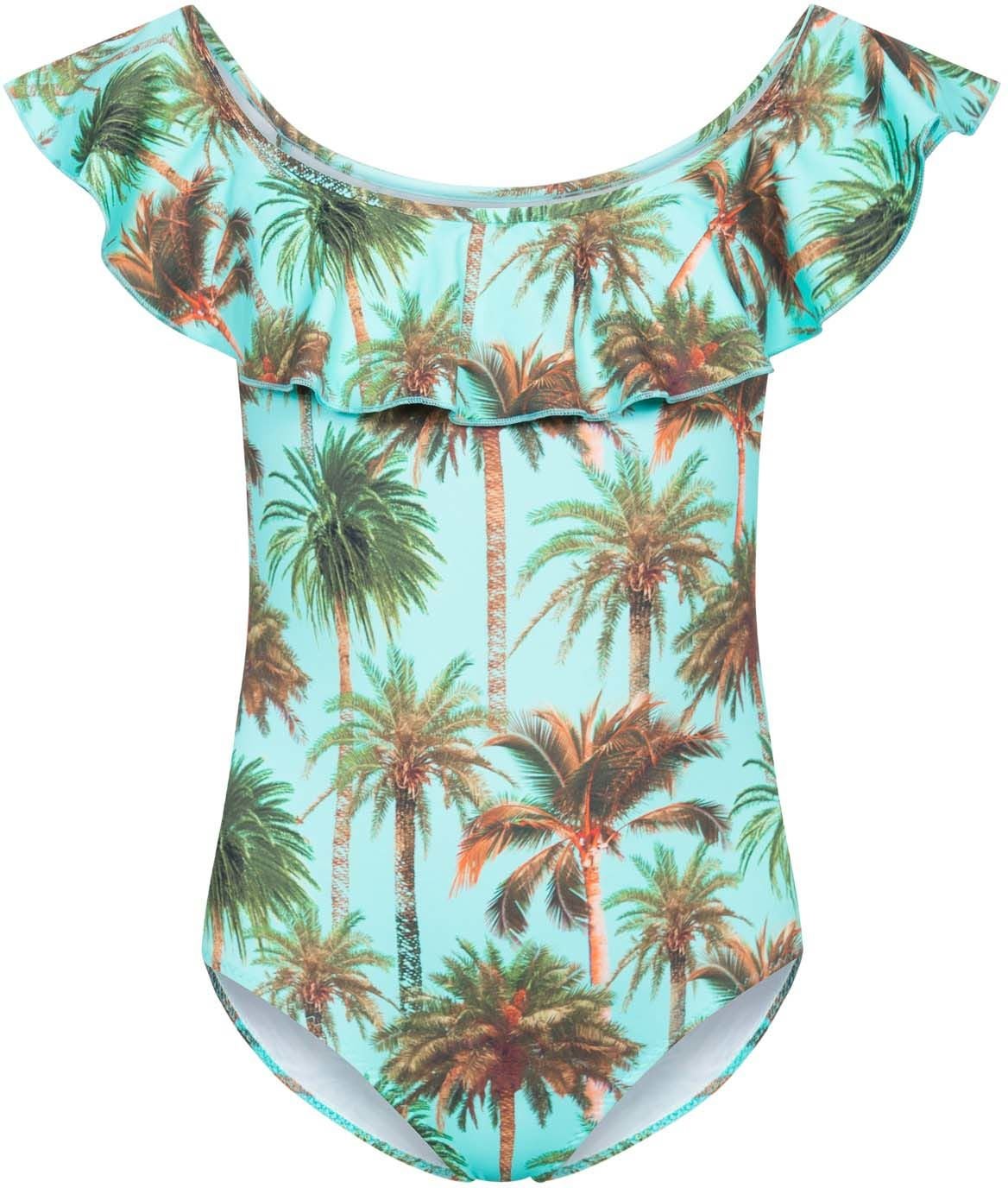 Saltabad Carmen Baddräkt|Turkos Palm