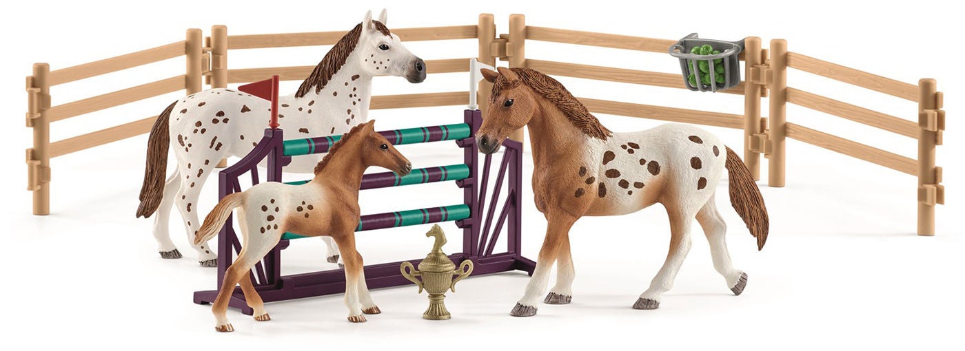 Schleich 42433 Häst Appaloosa Och Träningset|