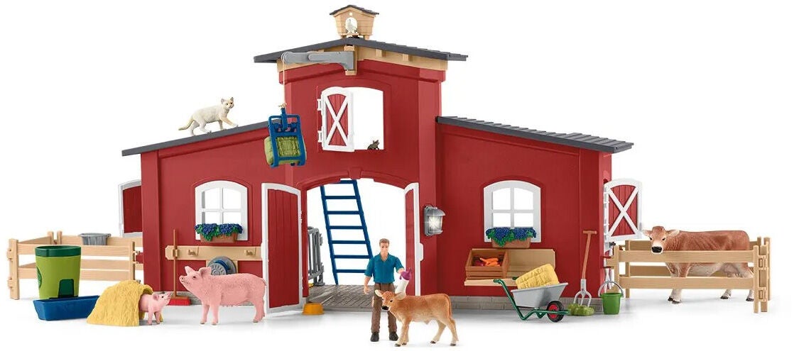 Schleich 42606 Farm World Lekset Lada med Djur och Tillbehör|