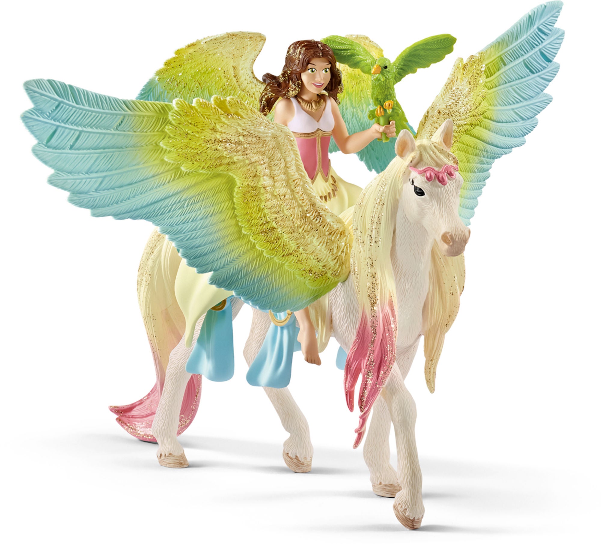 Schleich Bayala 70566 Fairy Surah Med Glitter Pegasus
