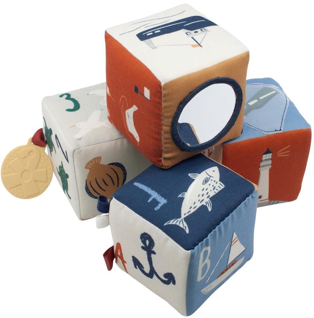 Sebra Mjuka Aktivitetsklossar 4-pack|Seven Seas