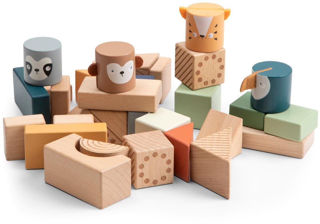 Sebra Stapelklossar Totem Wildlife|