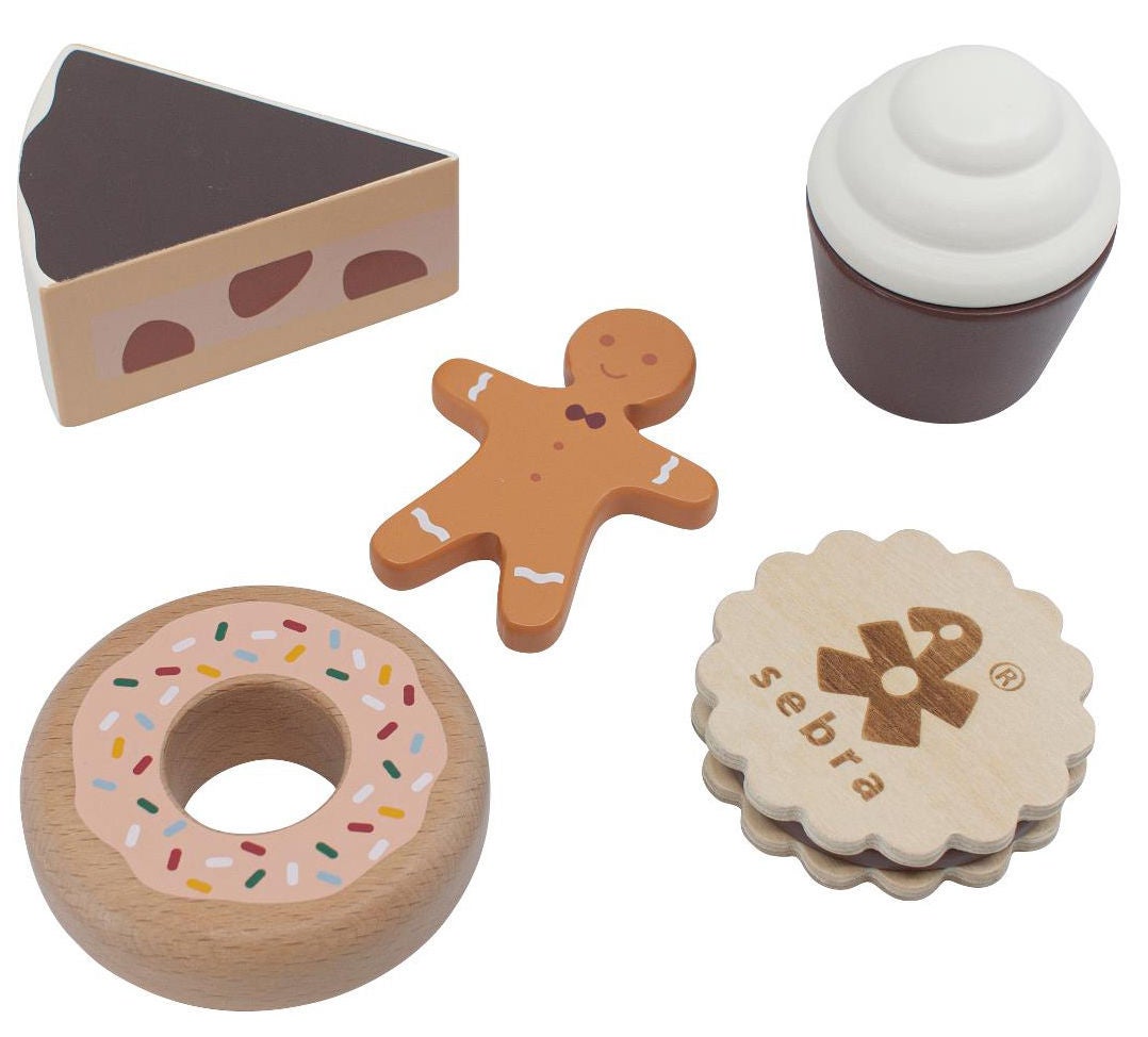 Sebra Tårtor Och Kakor I Trä|