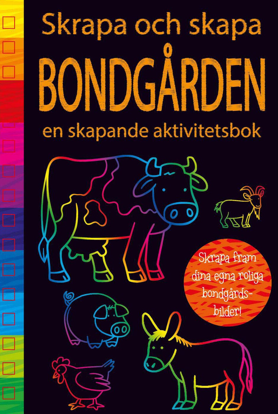 Skrapa Och Skapa Pysselbok Bondgården